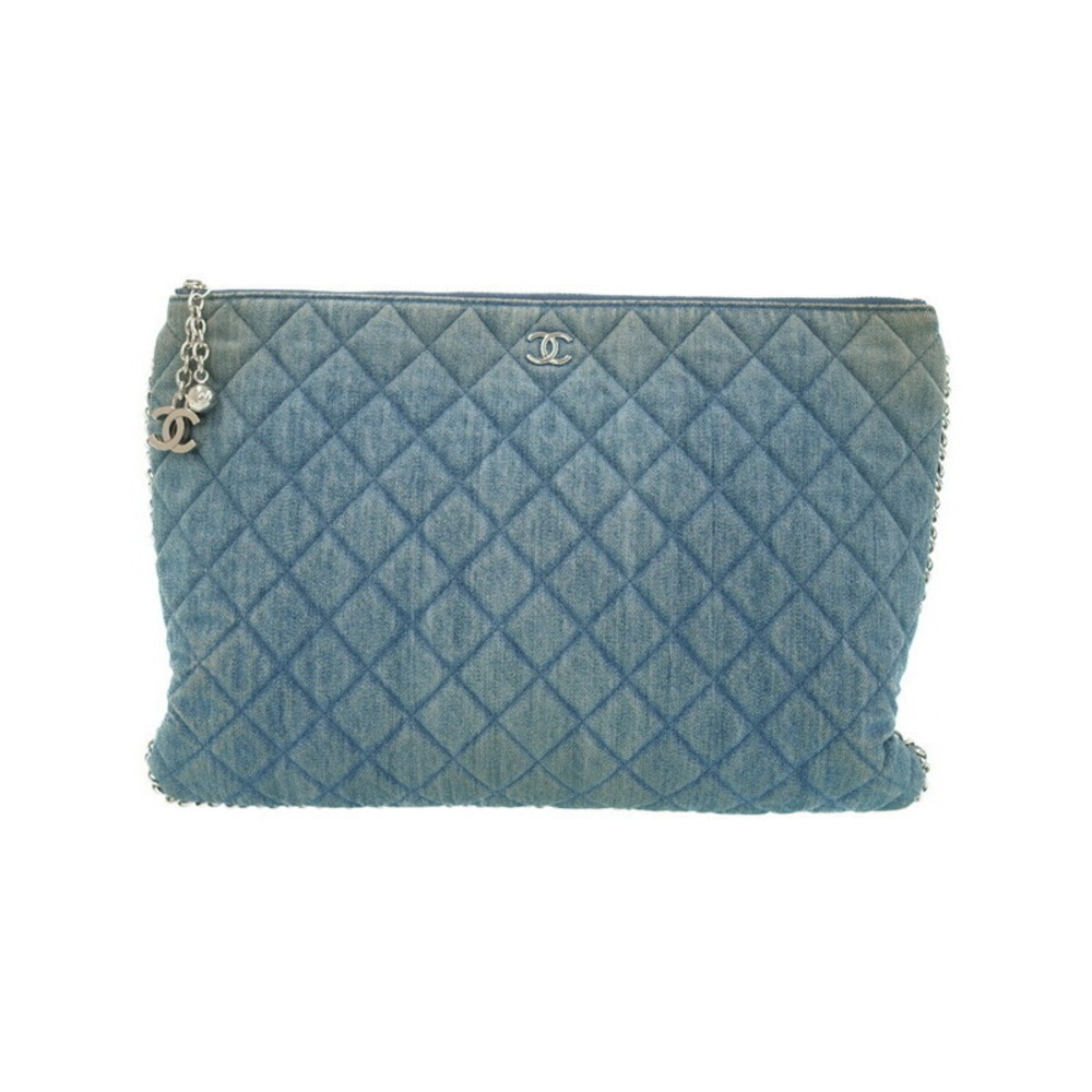 CHANEL Denim Clutch Bag